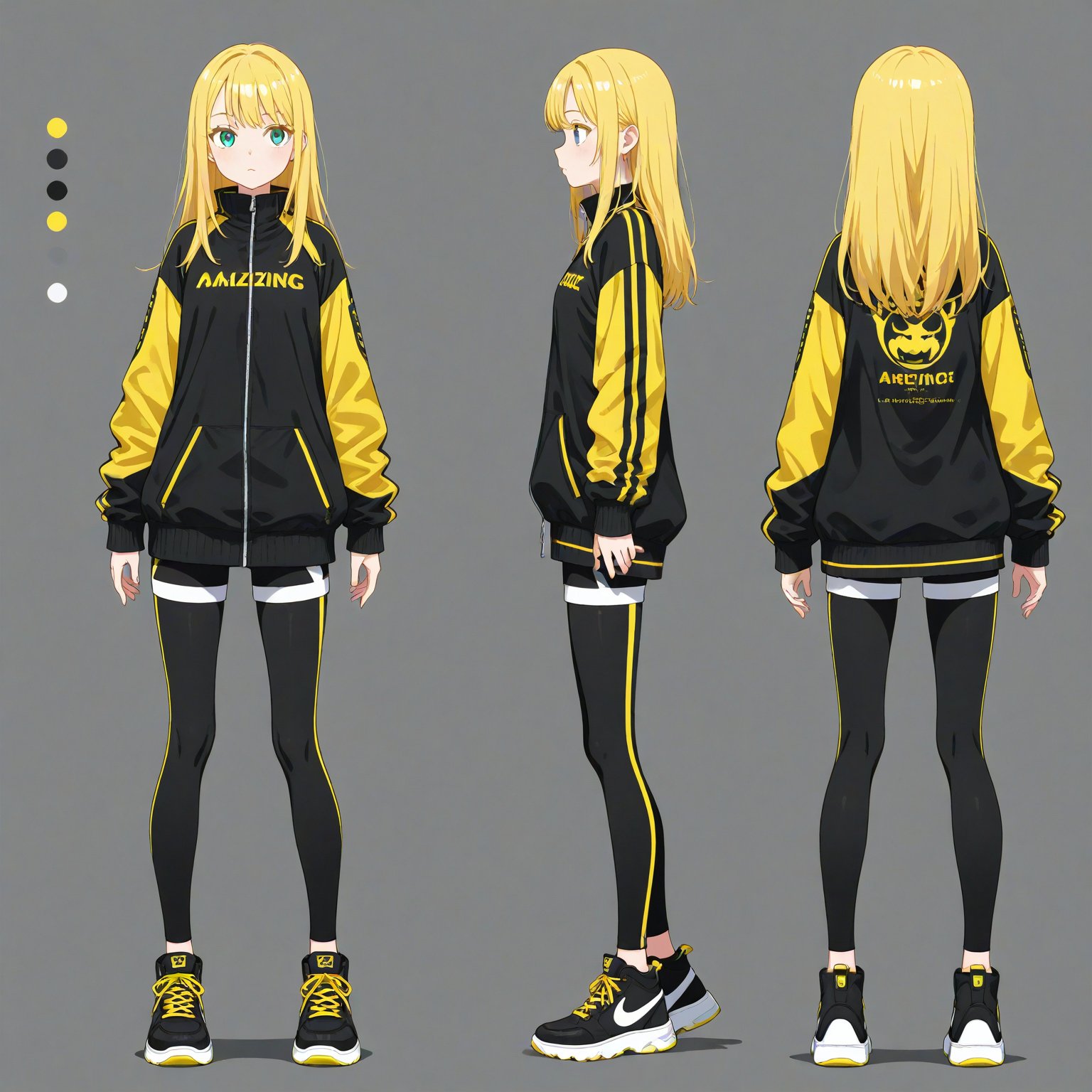 Streetwear,  turnaround,  full body by 幽鬼処刑人２年目 on Tensor.Art