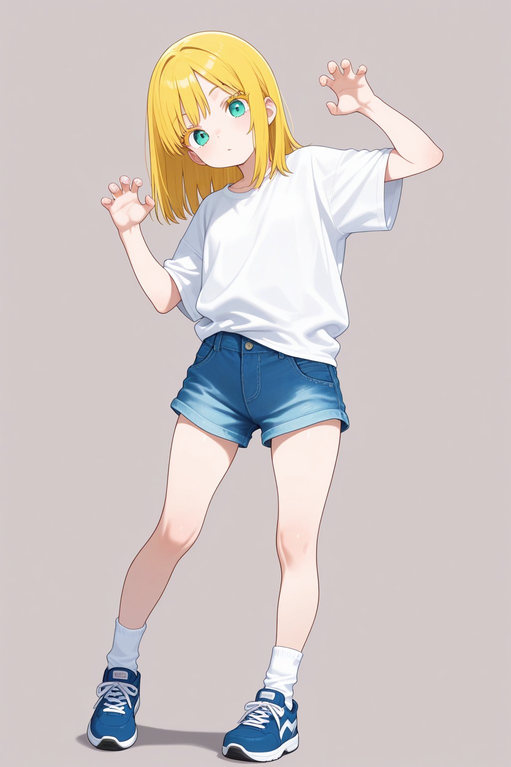 Claw pose,  1girl,  medium hair by 幽鬼処刑人２年目 on Tensor.Art