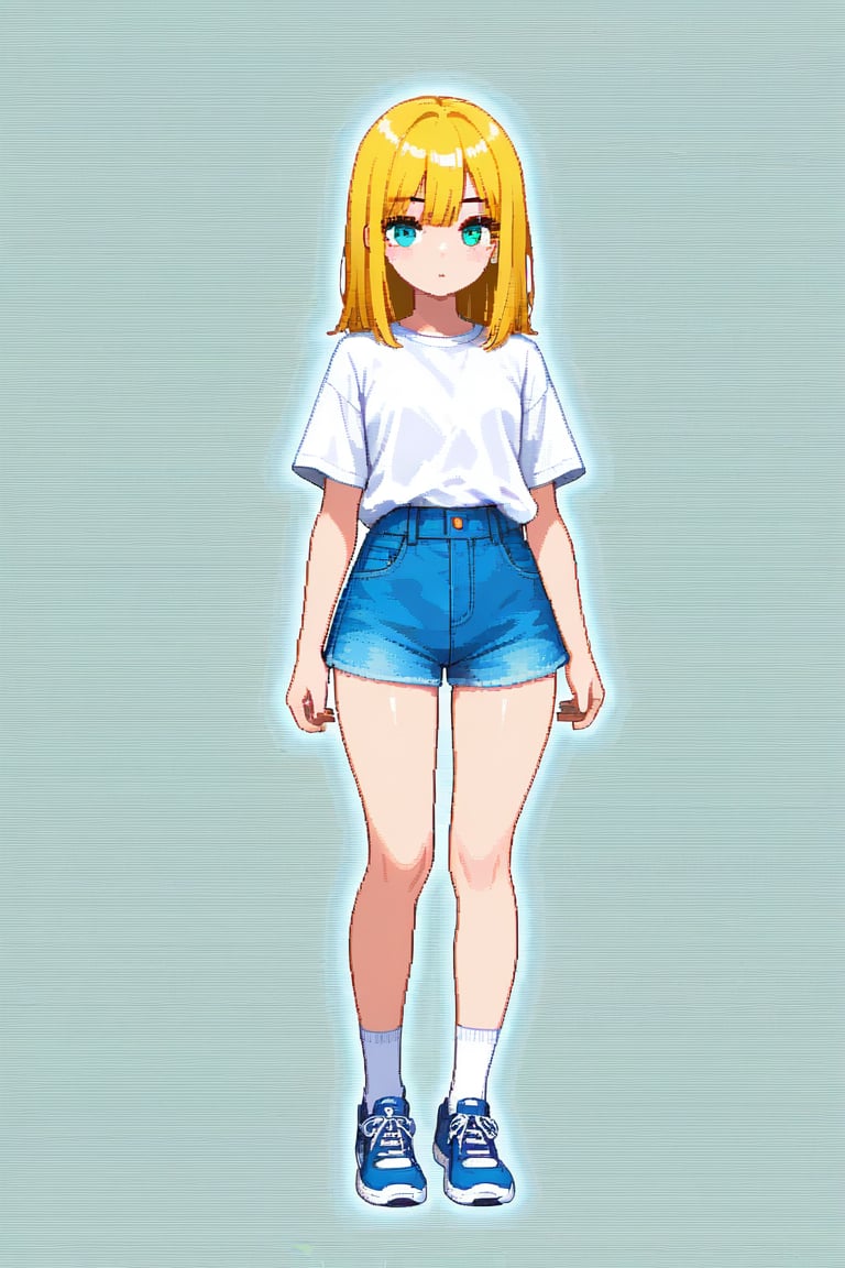 Pixel art,  1girl,  medium hair by 幽鬼処刑人２年目 on Tensor.Art