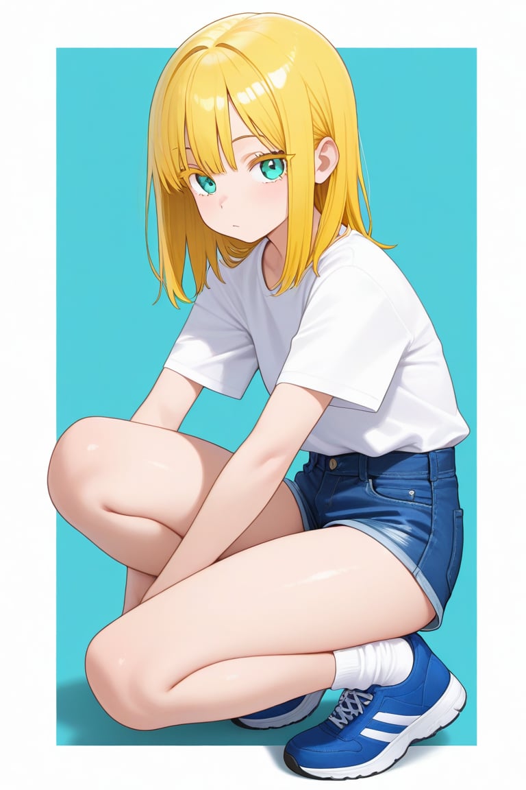 Two-toned background,  1girl,  medium hair by 幽鬼処刑人２年目 on Tensor.Art