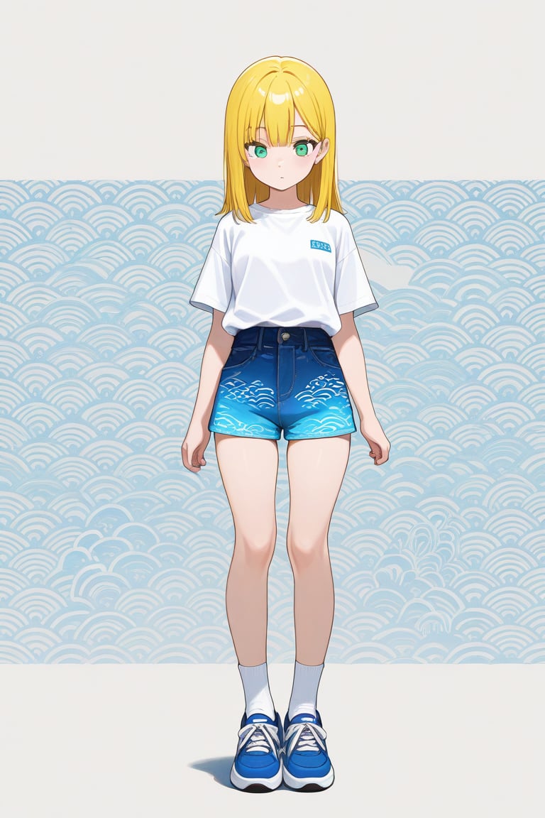 Seigaiha,  1girl,  medium hair by 幽鬼処刑人２年目 on Tensor.Art