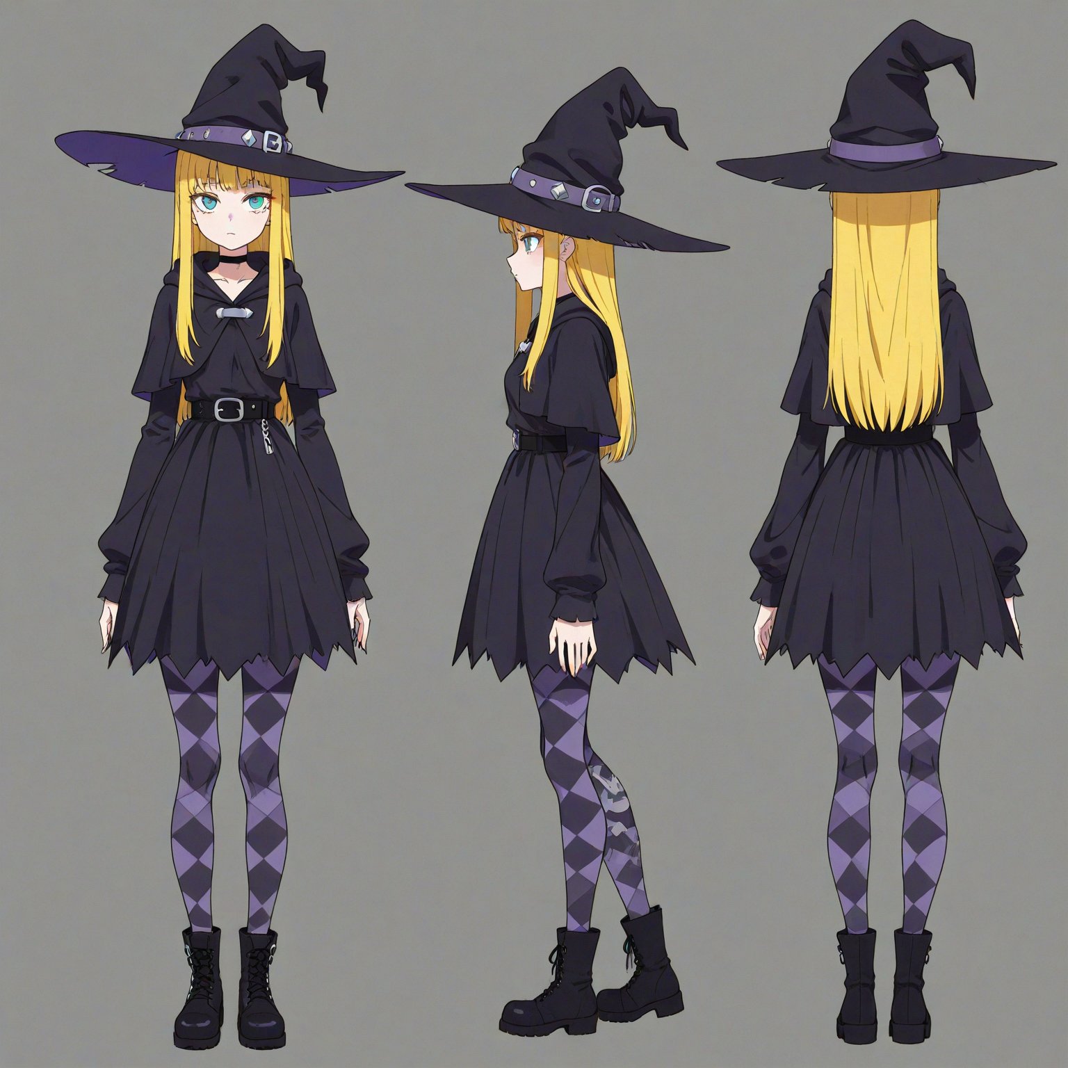 Perky Goth,  Headwear,  turnaround by 幽鬼処刑人２年目 on Tensor.Art