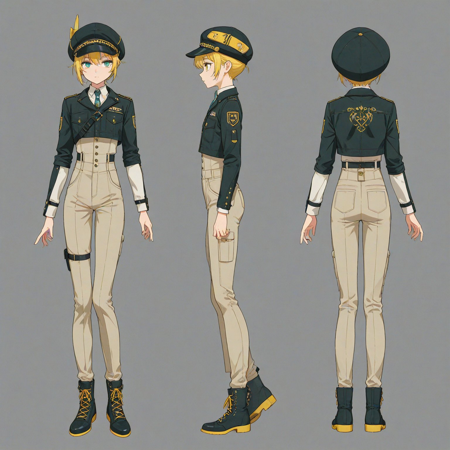 1990-1999 fashion,  Headwear,  turnaround by 幽鬼処刑人２年目 on Tensor.Art