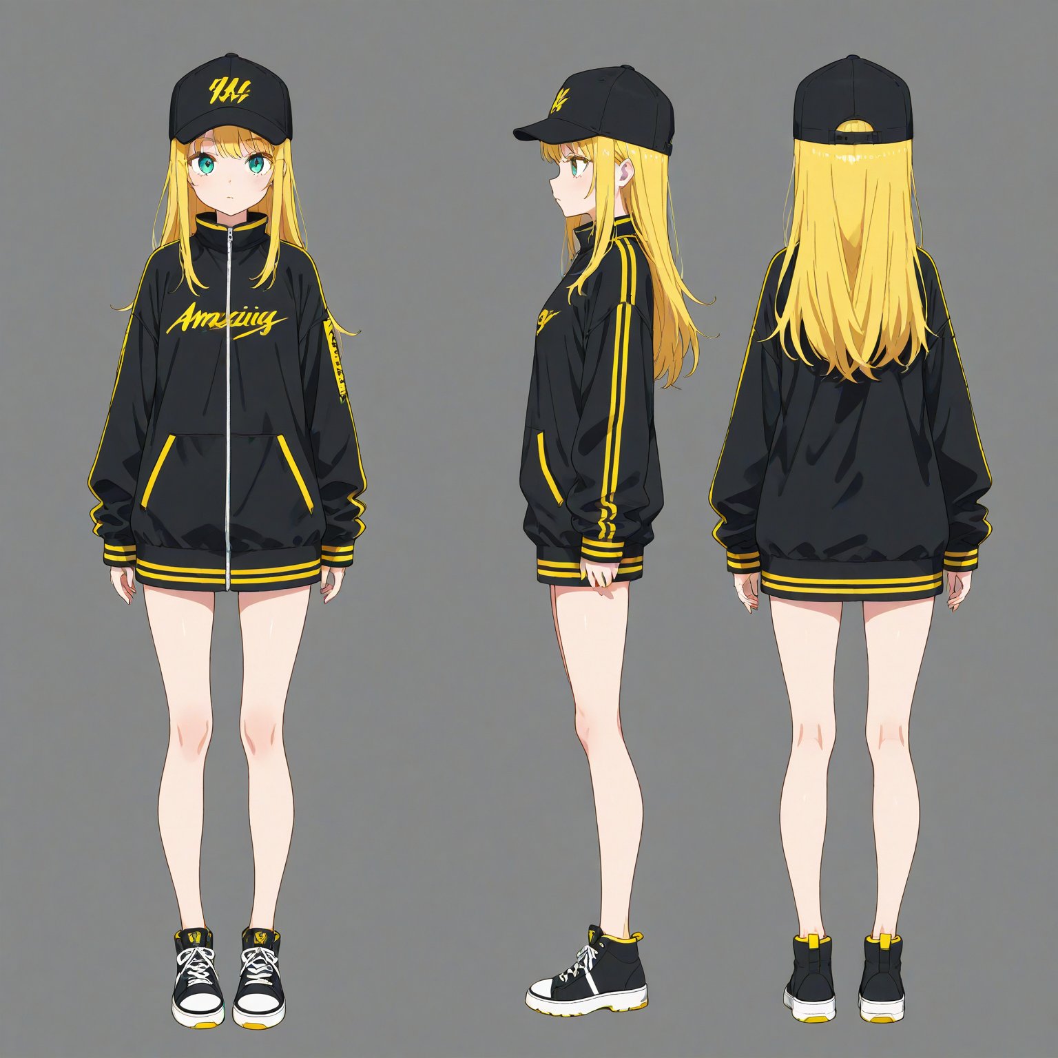 Streetwear,  Headwear,  turnaround by 幽鬼処刑人２年目 on Tensor.Art