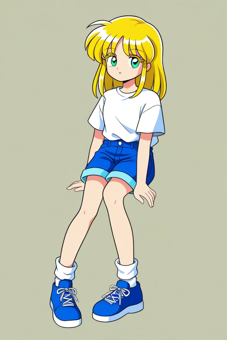 PC-98 \(style\),  1girl,  medium hair by 幽鬼処刑人２年目 on Tensor.Art