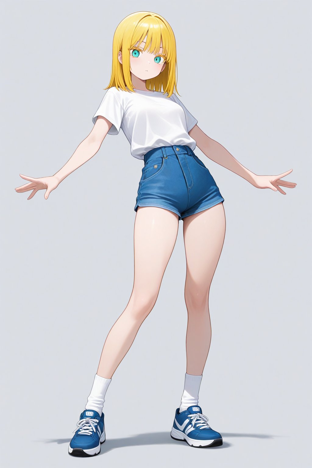 A-pose,  1girl,  medium hair by 幽鬼処刑人２年目 on Tensor.Art