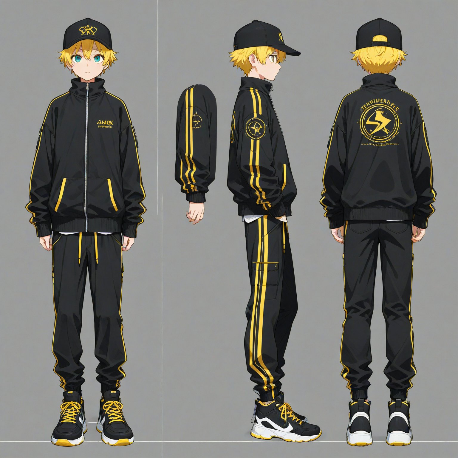 Streetwear,  Headwear,  turnaround by 幽鬼処刑人２年目 on Tensor.Art