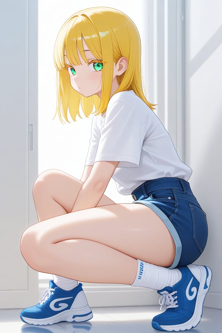 White theme,  1girl,  medium hair by 幽鬼処刑人２年目 on Tensor.Art