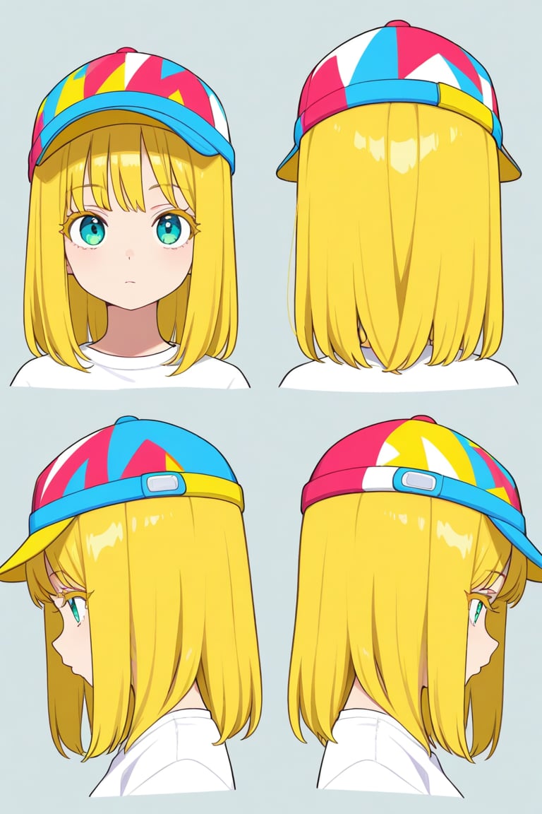 Multicolored headwear,  portrait,  reference sheet by 幽鬼処刑人２年目 on Tensor.Art