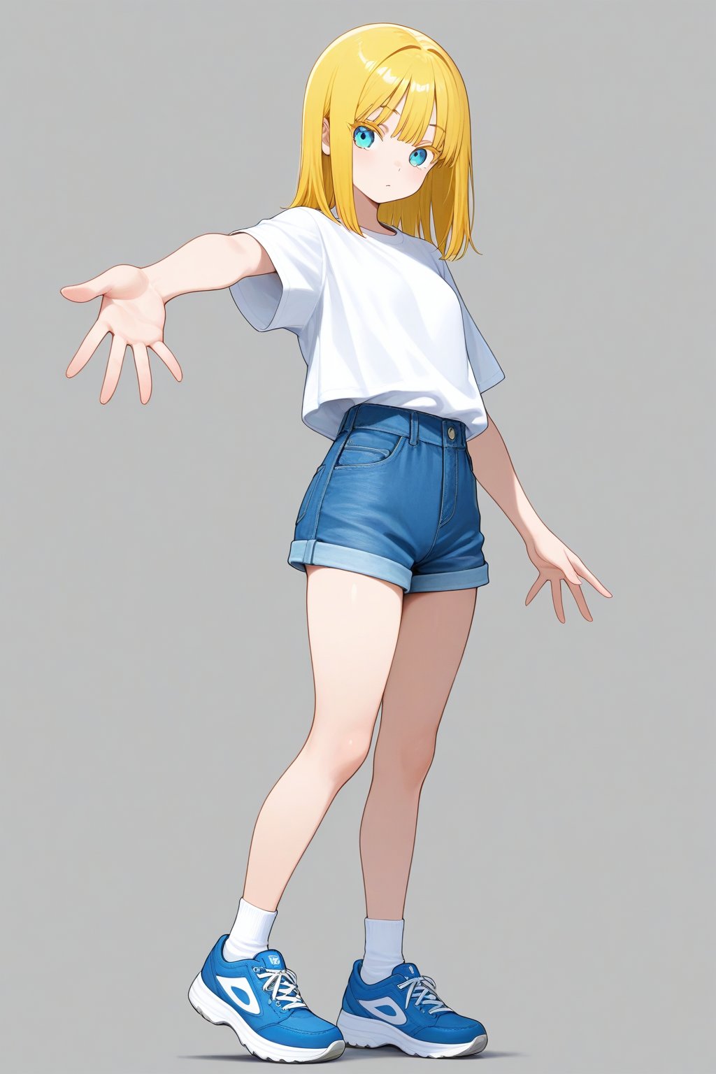 Outstretched hand,  1girl,  medium hair by 幽鬼処刑人２年目 on Tensor.Art