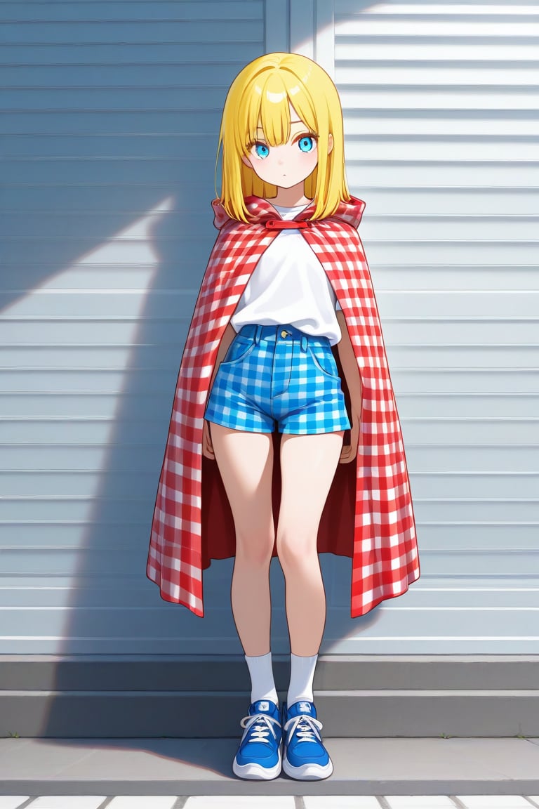 Gingham,  Cloak,  1girl by 幽鬼処刑人２年目 on Tensor.Art