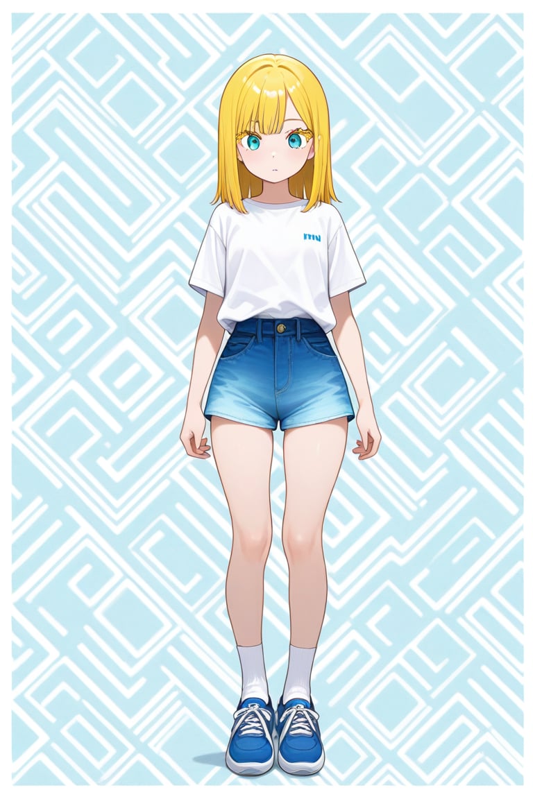 Patterned background,  1girl,  medium hair by 幽鬼処刑人２年目 on Tensor.Art