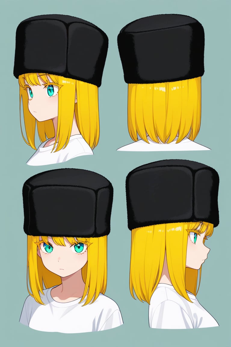 Black fur hat,  portrait,  reference sheet by 幽鬼処刑人２年目 on Tensor.Art