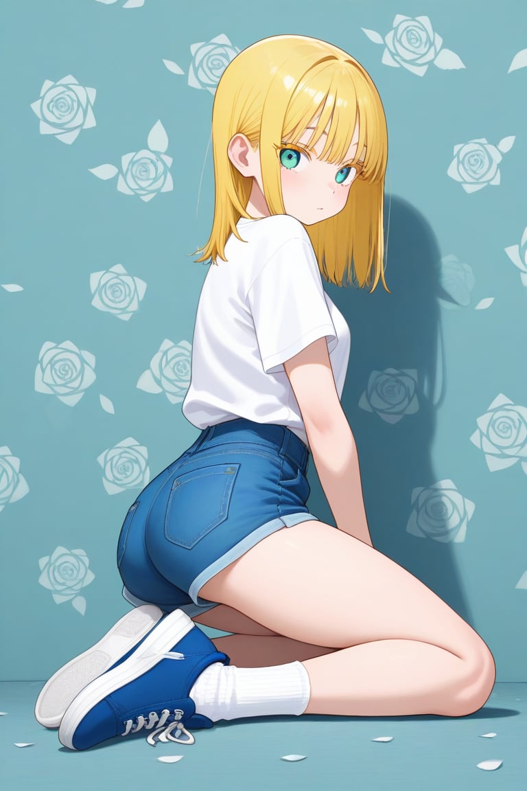 Rose background,  1girl,  medium hair by 幽鬼処刑人２年目 on Tensor.Art