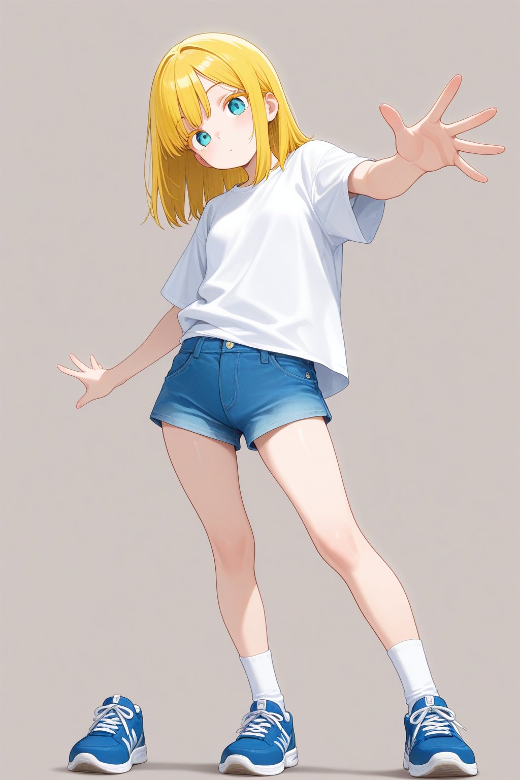 Spread fingers,  1girl,  medium hair by 幽鬼処刑人２年目 on Tensor.Art