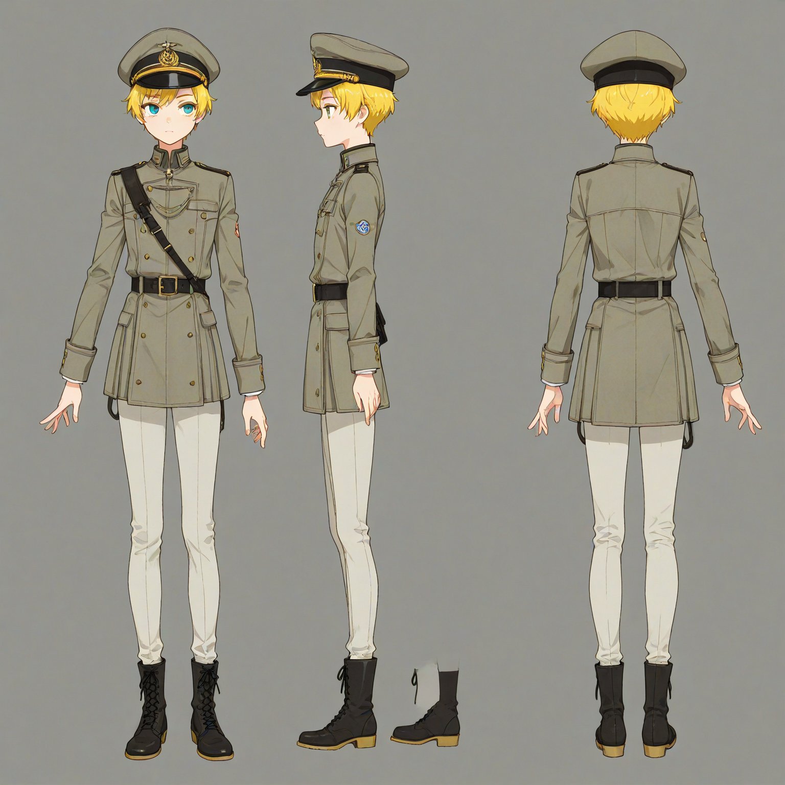 1960-1969 fashion,  Headwear,  turnaround by 幽鬼処刑人２年目 on Tensor.Art