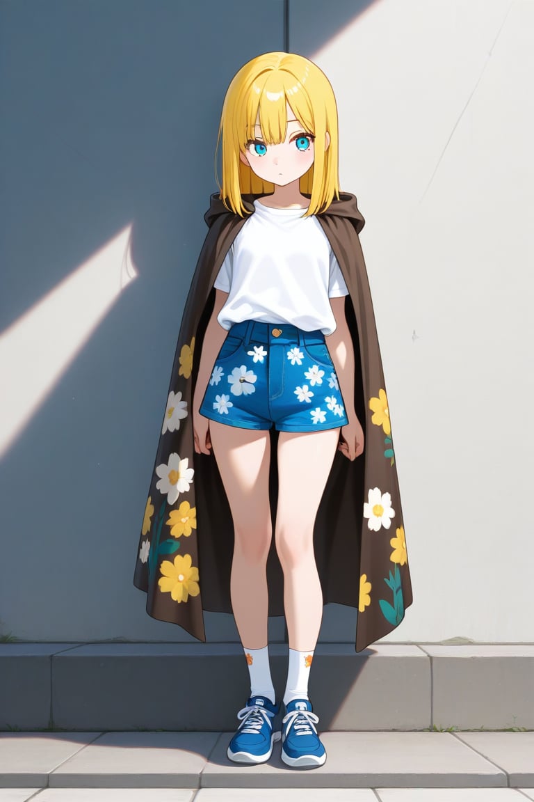 Floral print,  Cloak,  1girl by 幽鬼処刑人２年目 on Tensor.Art