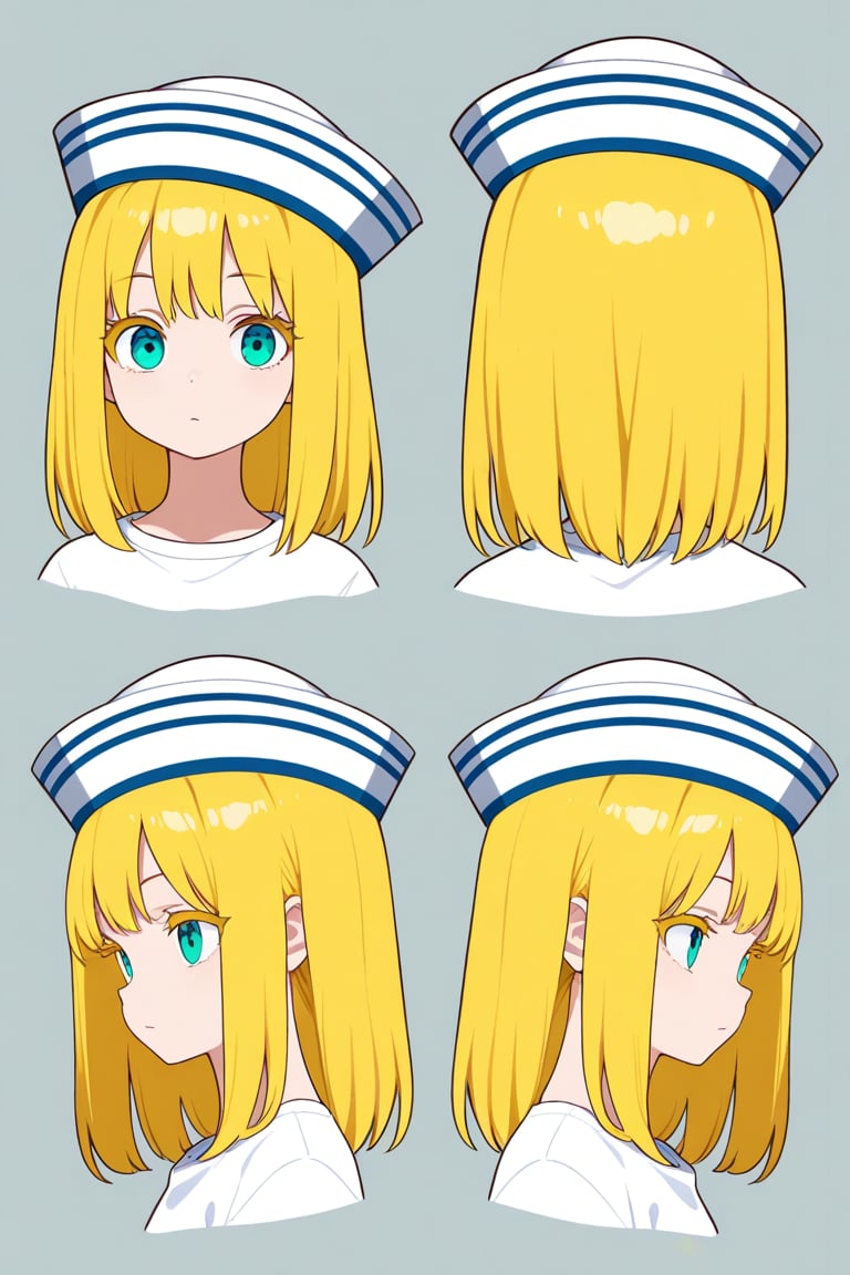 Dixie cup hat,  portrait,  reference sheet by 幽鬼処刑人２年目 on Tensor.Art