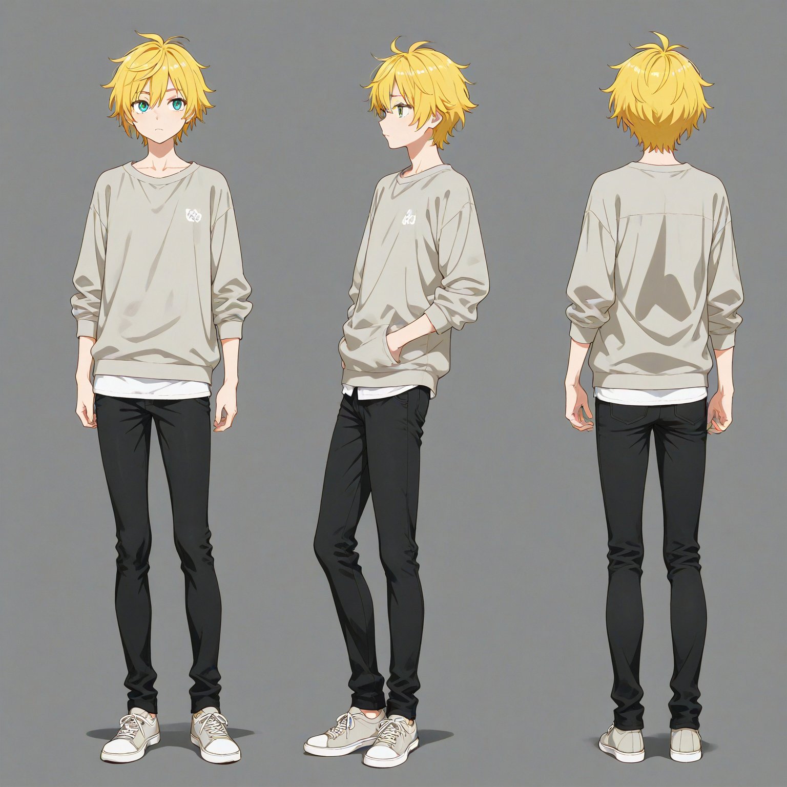 Casual,  turnaround,  simple background by 幽鬼処刑人２年目 on Tensor.Art