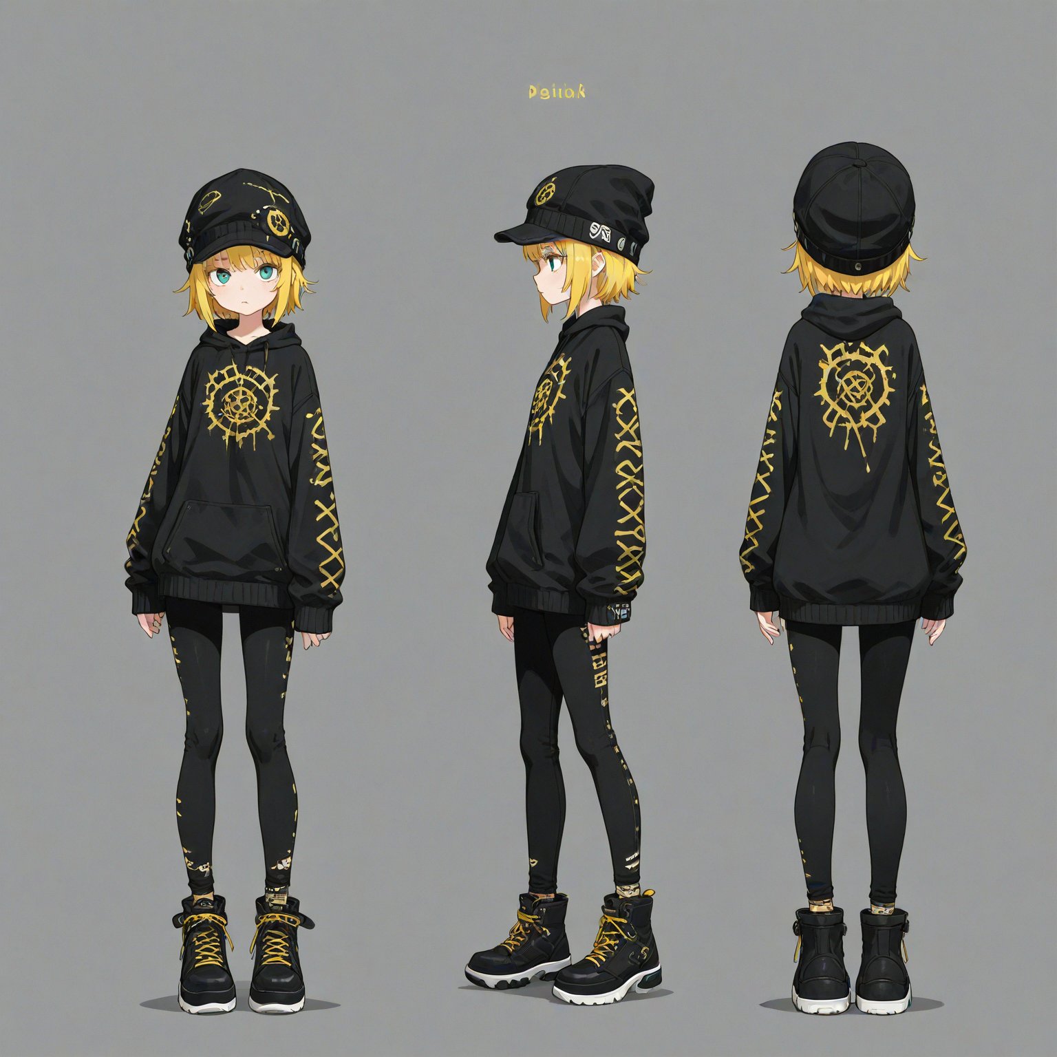 Punk,  Headwear,  turnaround by 幽鬼処刑人２年目 on Tensor.Art