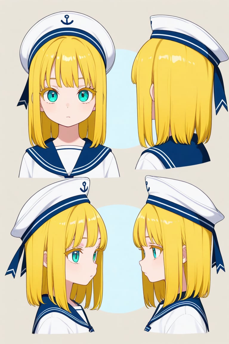Sailor hat,  portrait,  reference sheet by 幽鬼処刑人２年目 on Tensor.Art