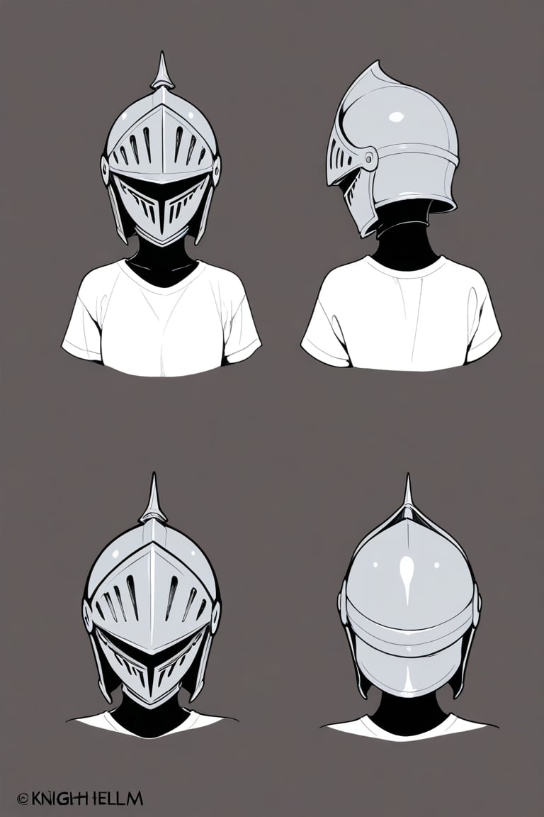 Knight helm,  portrait,  reference sheet by 幽鬼処刑人２年目 on Tensor.Art