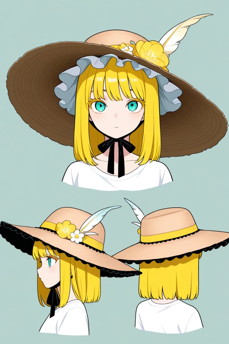 Picture hat,  Wide brim hat,  Frilled hat by 幽鬼処刑人２年目 on Tensor.Art