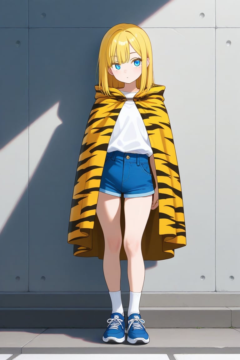 Tiger print,  Cloak,  1girl by 幽鬼処刑人２年目 on Tensor.Art