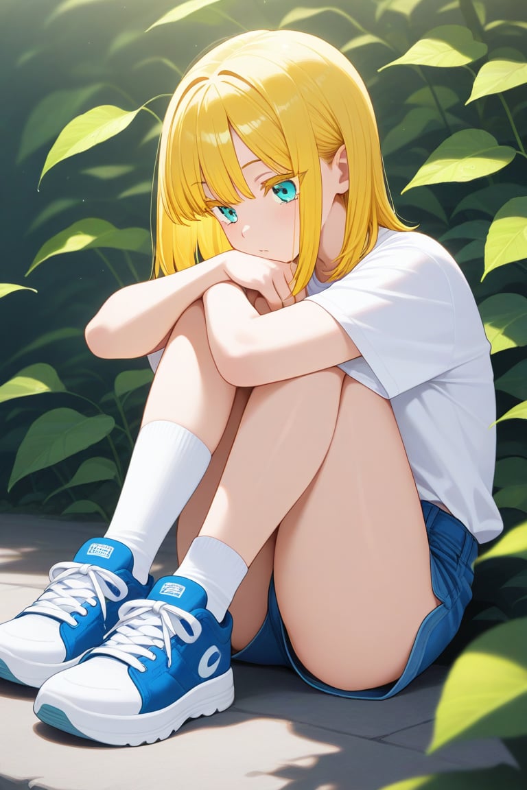 Leaf background,  1girl,  medium hair by 幽鬼処刑人２年目 on Tensor.Art