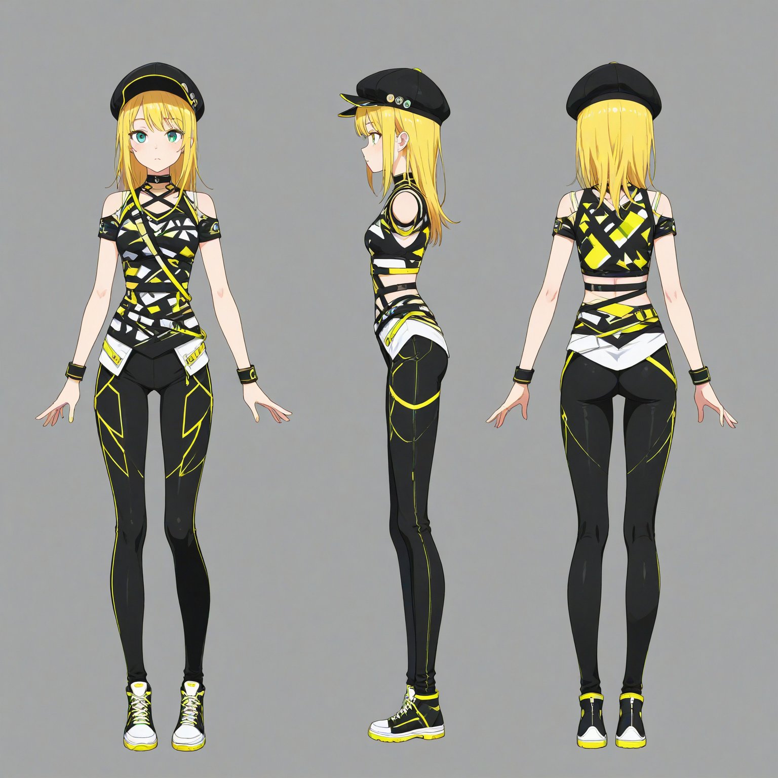 Rave party fashion,  Headwear,  turnaround by 幽鬼処刑人２年目 on Tensor.Art