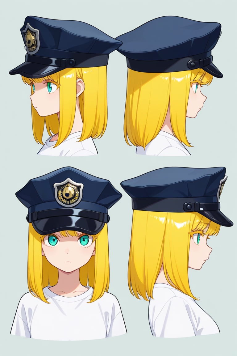 Police hat,  portrait,  reference sheet by 幽鬼処刑人２年目 on Tensor.Art
