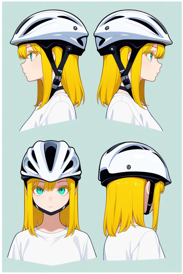 Bicycle helmet,  portrait,  reference sheet by 幽鬼処刑人２年目 on Tensor.Art