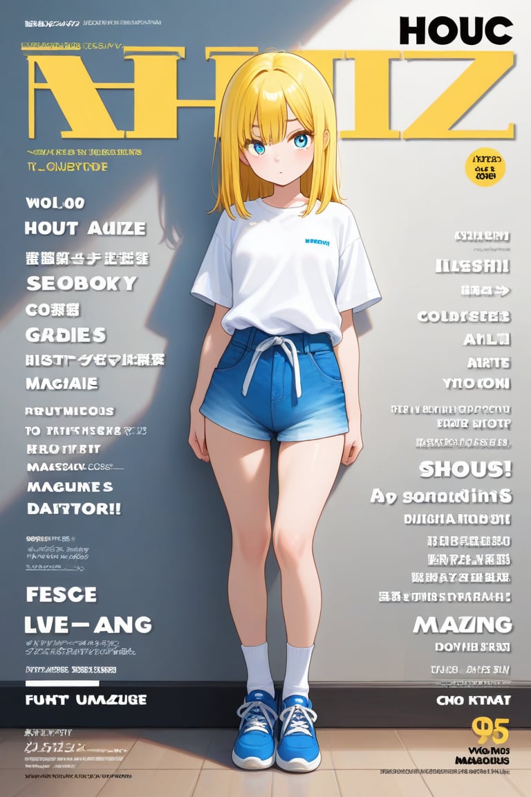 Magazine cover,  1girl,  medium hair by 幽鬼処刑人２年目 on Tensor.Art