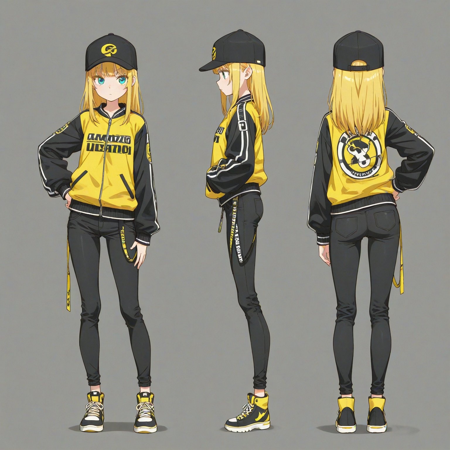 Hip hop fashion,  Headwear,  turnaround by 幽鬼処刑人２年目 on Tensor.Art