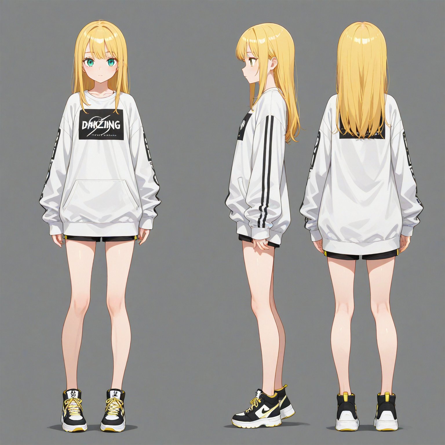 Streetwear,  turnaround,  full body by 幽鬼処刑人２年目 on Tensor.Art