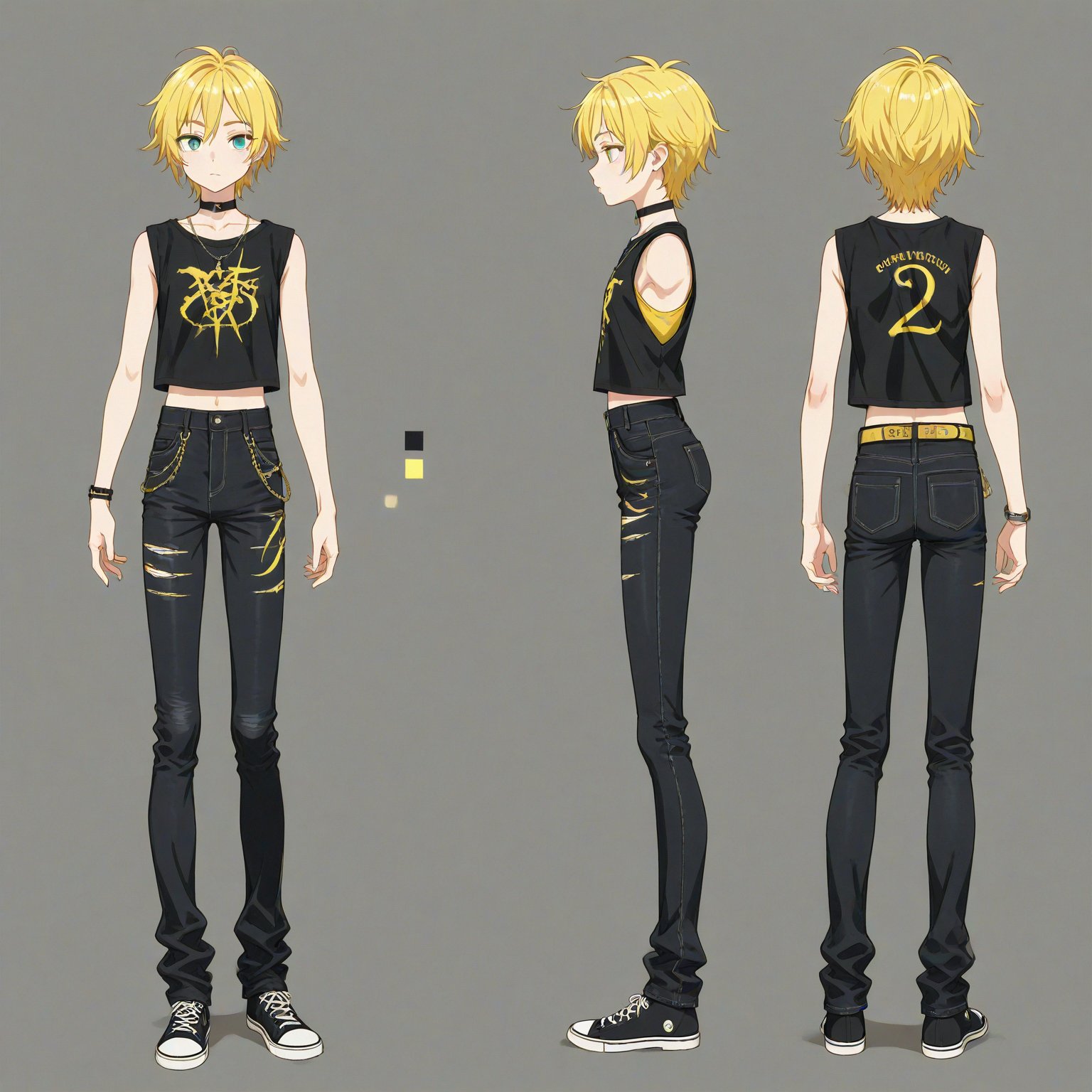 2000-2009 fashion,  turnaround,  simple background by 幽鬼処刑人２年目 on Tensor.Art