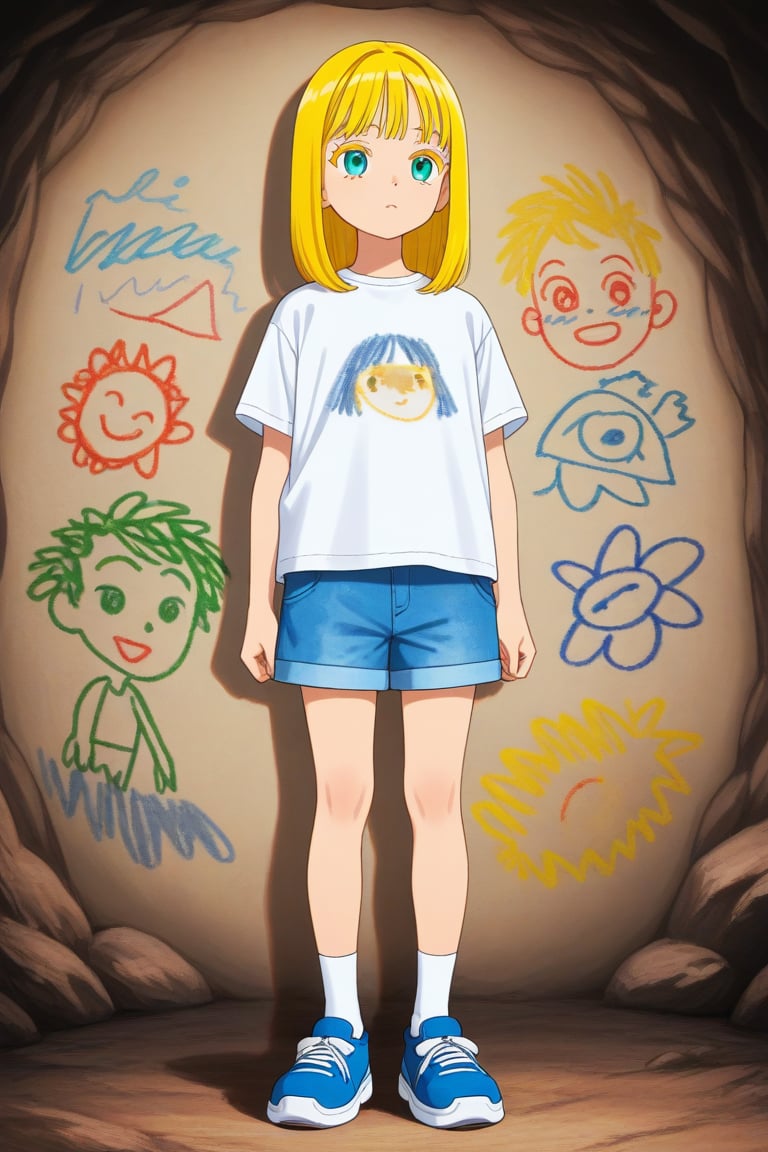 Mural,  Fresco,  Child's drawing by 幽鬼処刑人２年目 on Tensor.Art
