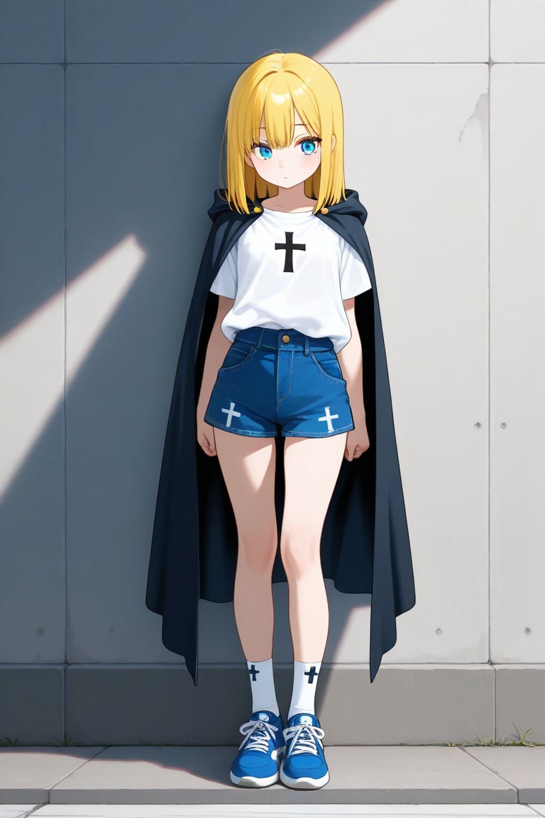 Cross print,  Cloak,  1girl by 幽鬼処刑人２年目 on Tensor.Art