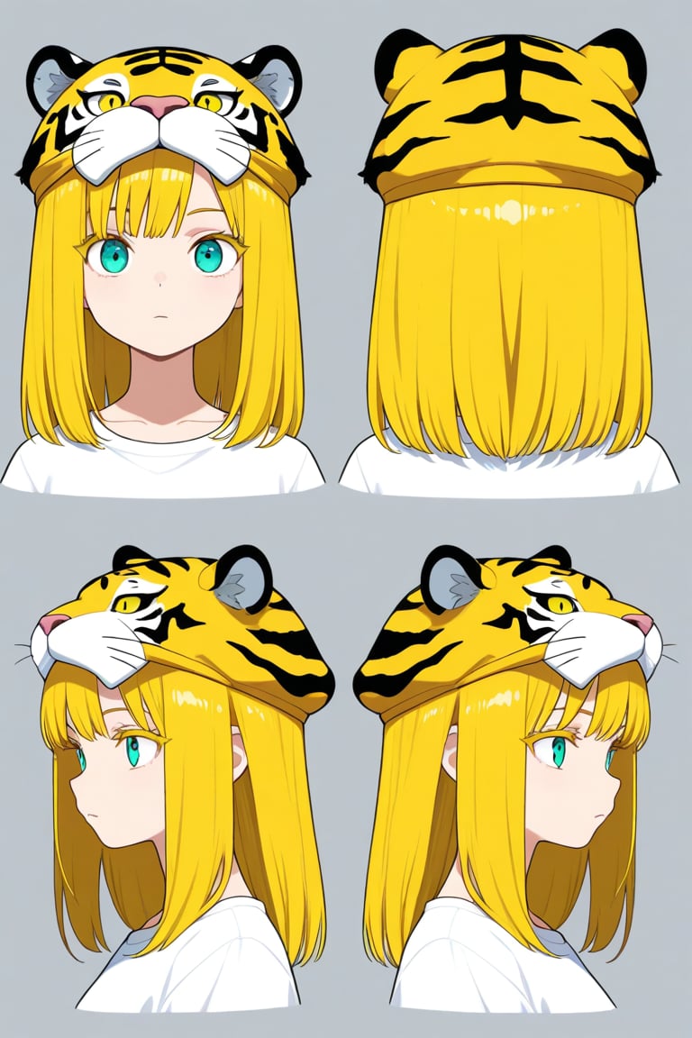 Tiger hat,  portrait,  reference sheet by 幽鬼処刑人２年目 on Tensor.Art