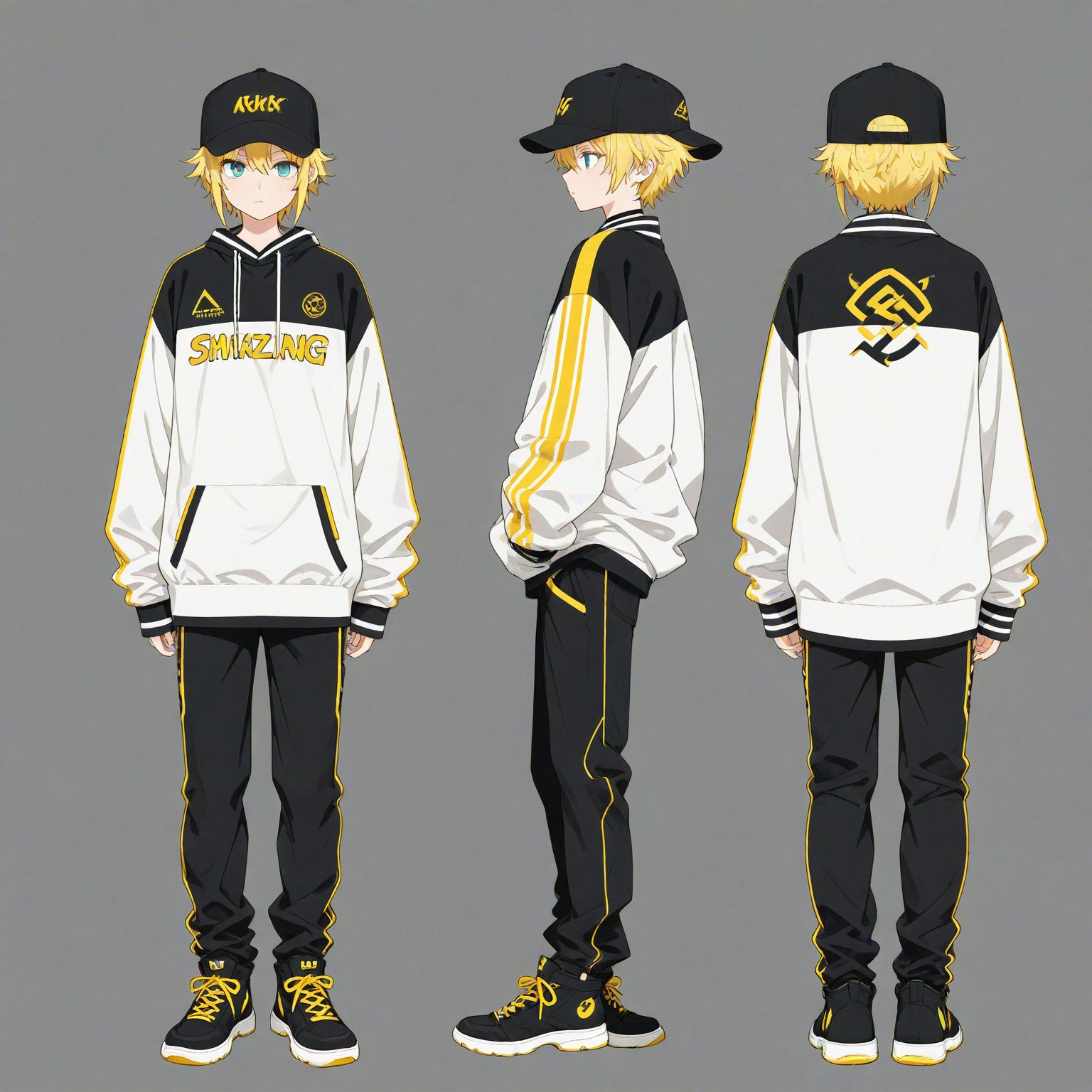 Streetwear,  Headwear,  turnaround by 幽鬼処刑人２年目 on Tensor.Art