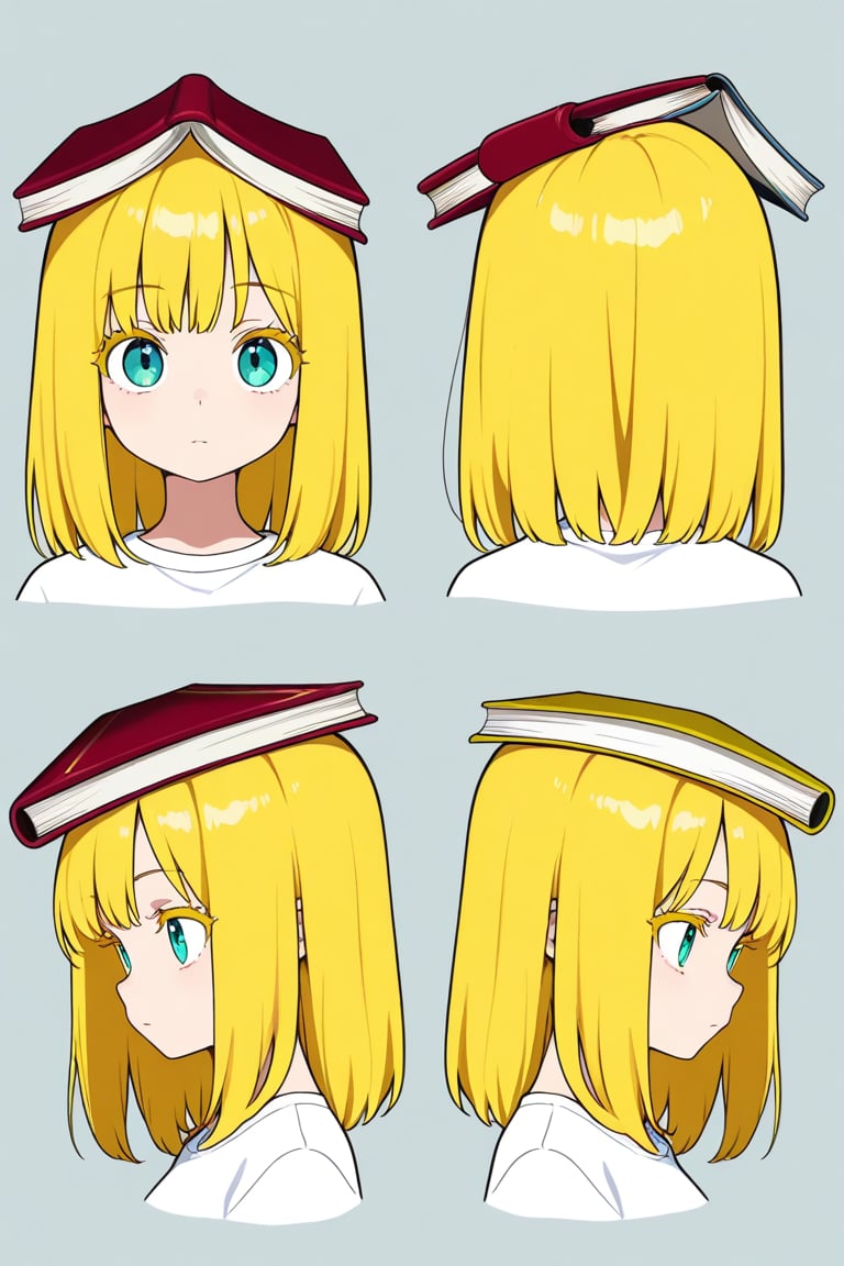 Book on head,  portrait,  reference sheet by 幽鬼処刑人２年目 on Tensor.Art