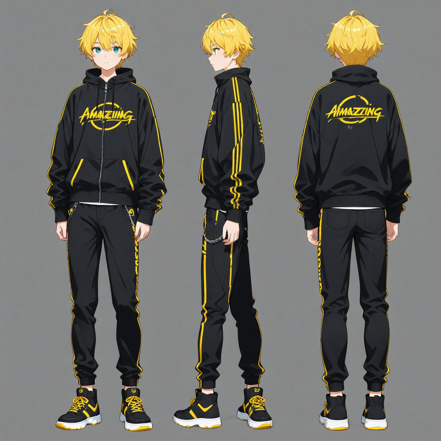 Streetwear,  turnaround,  full body by 幽鬼処刑人２年目 on Tensor.Art