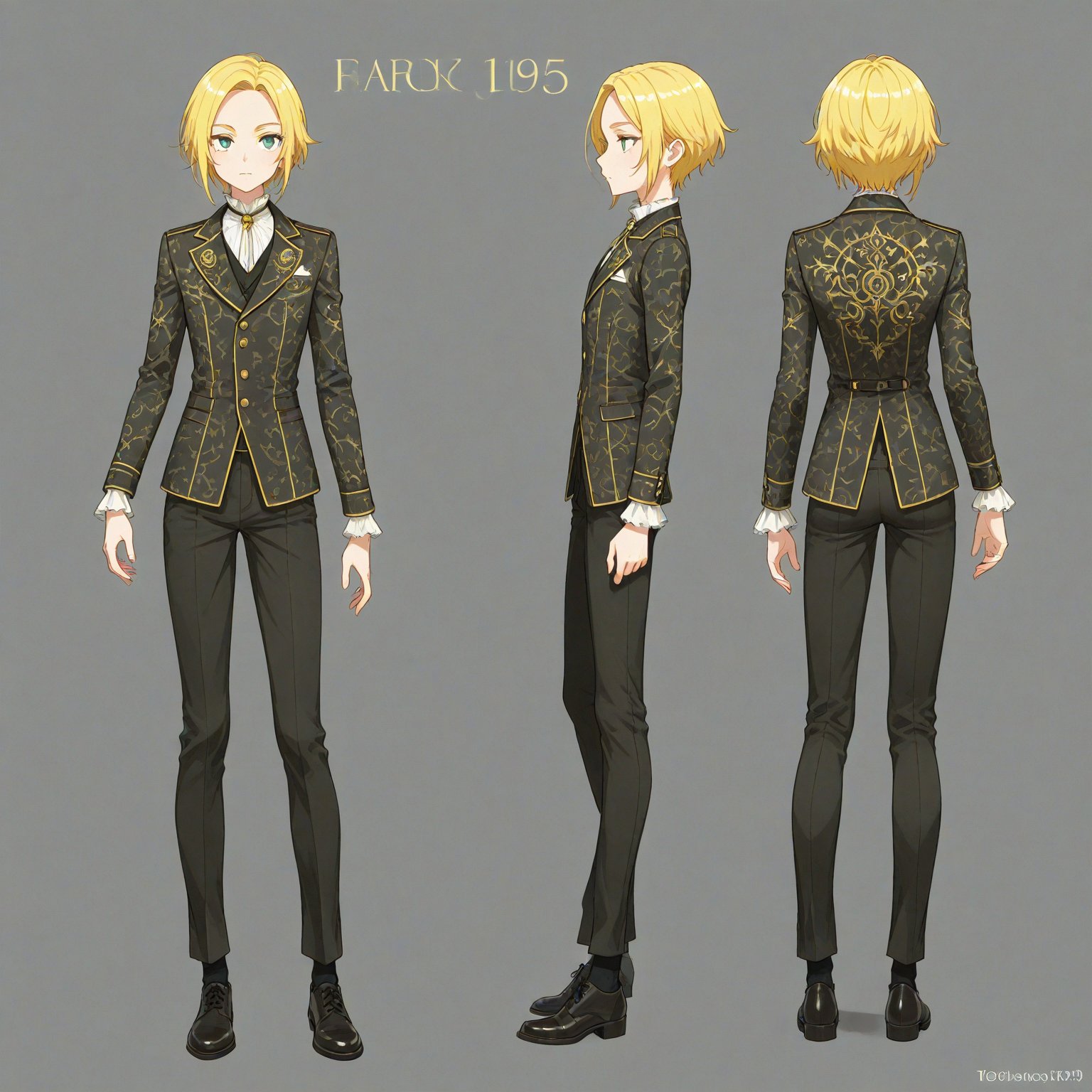 1950-1959 fashion,  turnaround,  simple background by 幽鬼処刑人２年目 on Tensor.Art
