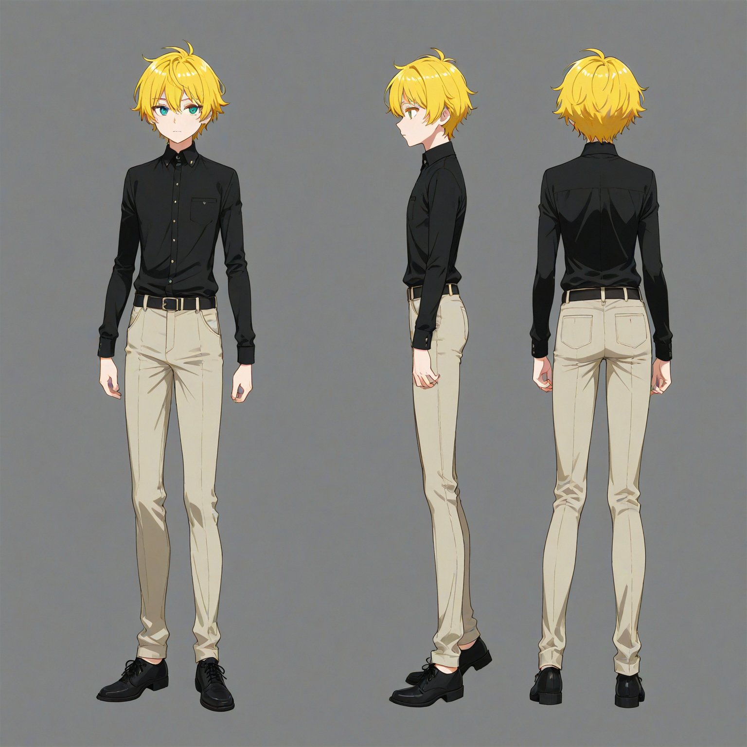 1960-1969 fashion,  turnaround,  simple background by 幽鬼処刑人２年目 on Tensor.Art