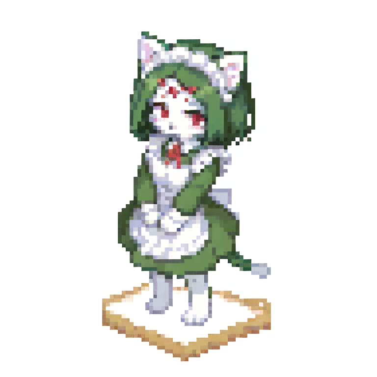1girl,  pixel art,  jaggy lines by 幽鬼処刑人２年目 on Tensor.Art