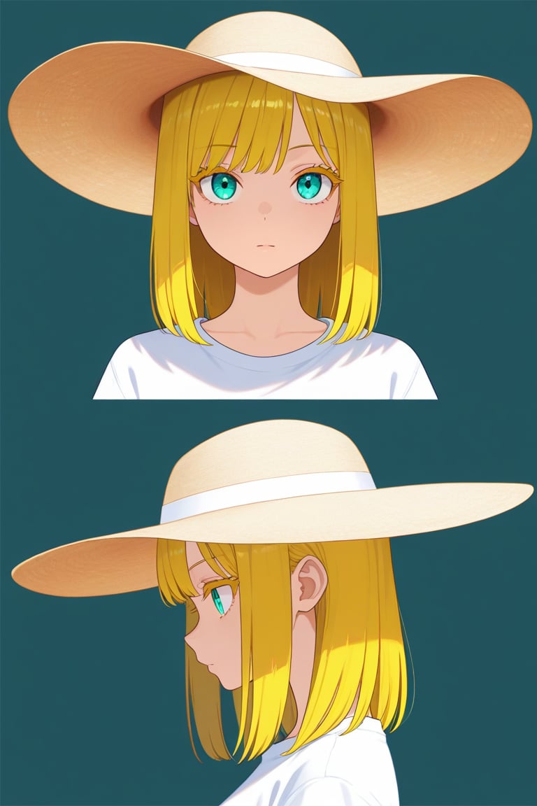 Sun hat,  portrait,  reference sheet by 幽鬼処刑人２年目 on Tensor.Art