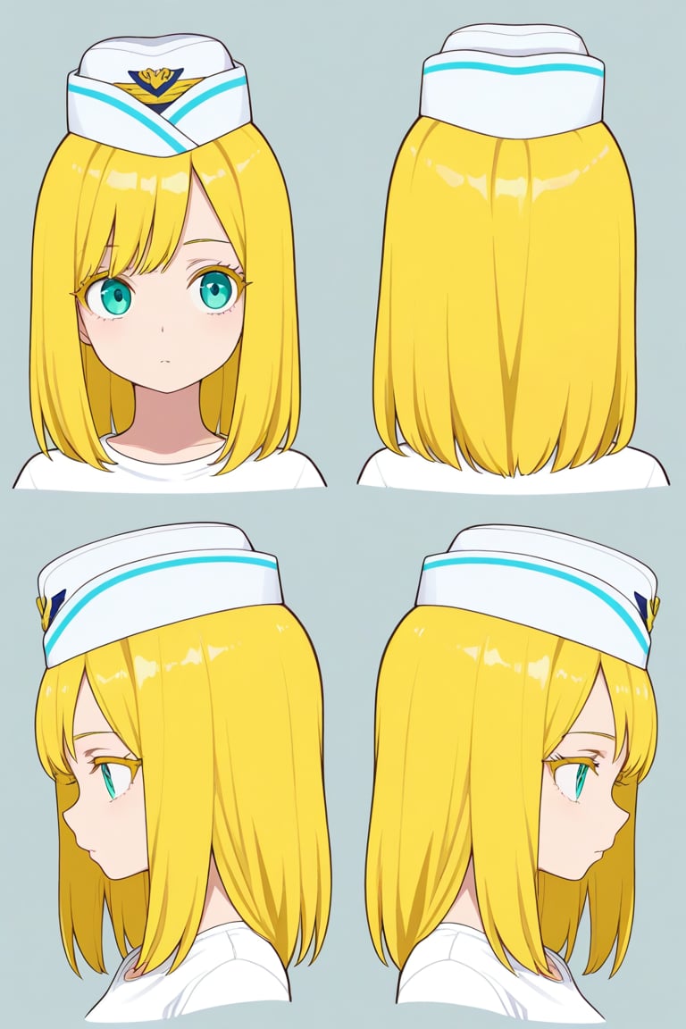 Flight attendant hat,  portrait,  reference sheet by 幽鬼処刑人２年目 on Tensor.Art