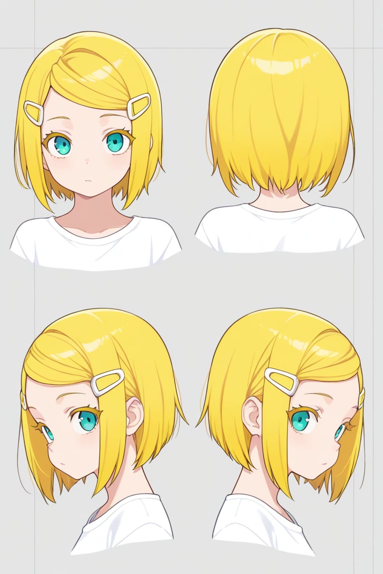 Parallel hairclips,  portrait,  reference sheet by 幽鬼処刑人２年目 on Tensor.Art