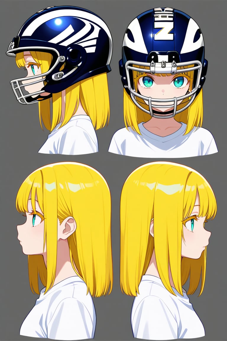 American football helmet,  portrait,  reference sheet by 幽鬼処刑人２年目 on Tensor.Art