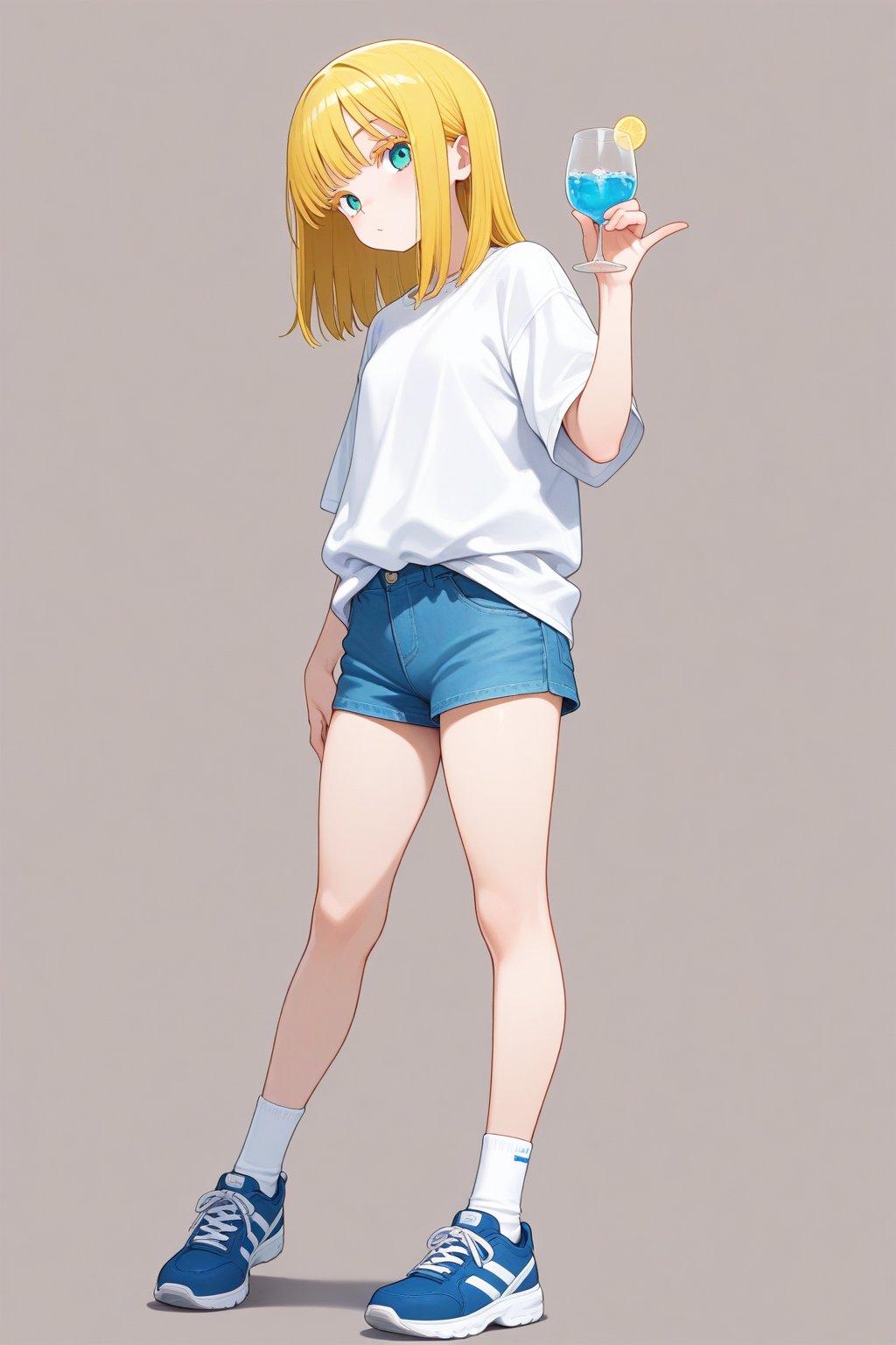 Pinky out,  Drinking glass,  1girl by 幽鬼処刑人２年目 on Tensor.Art